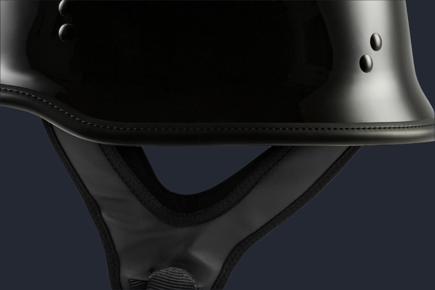 9mm German Beanie Helmet Gloss Black
