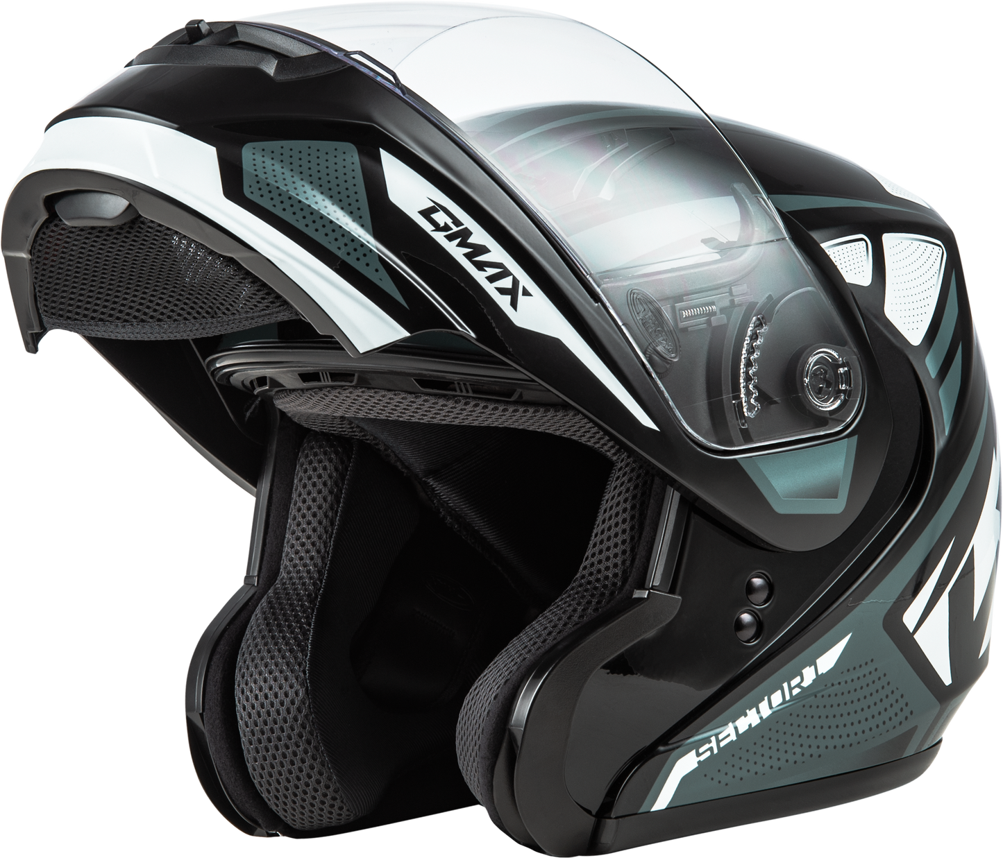 Md 04 Sector Helmet Black/Silver