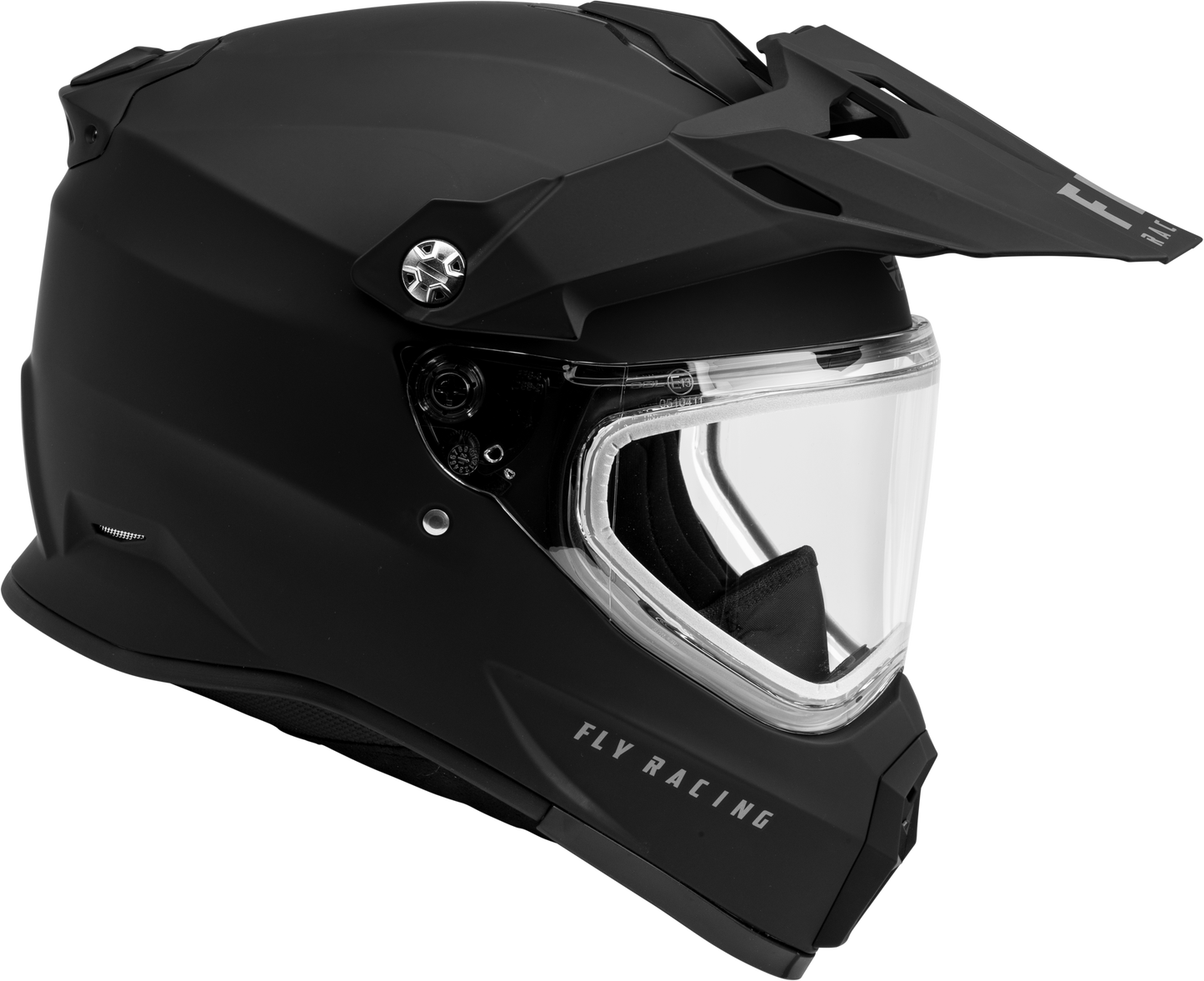 Trekker Cw Solid Helmet Dual Shld Matte Black Xs