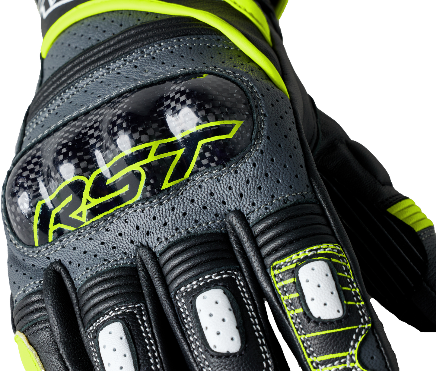 RST Fulcrum CE Glove Grey/Flo Yellow/Black