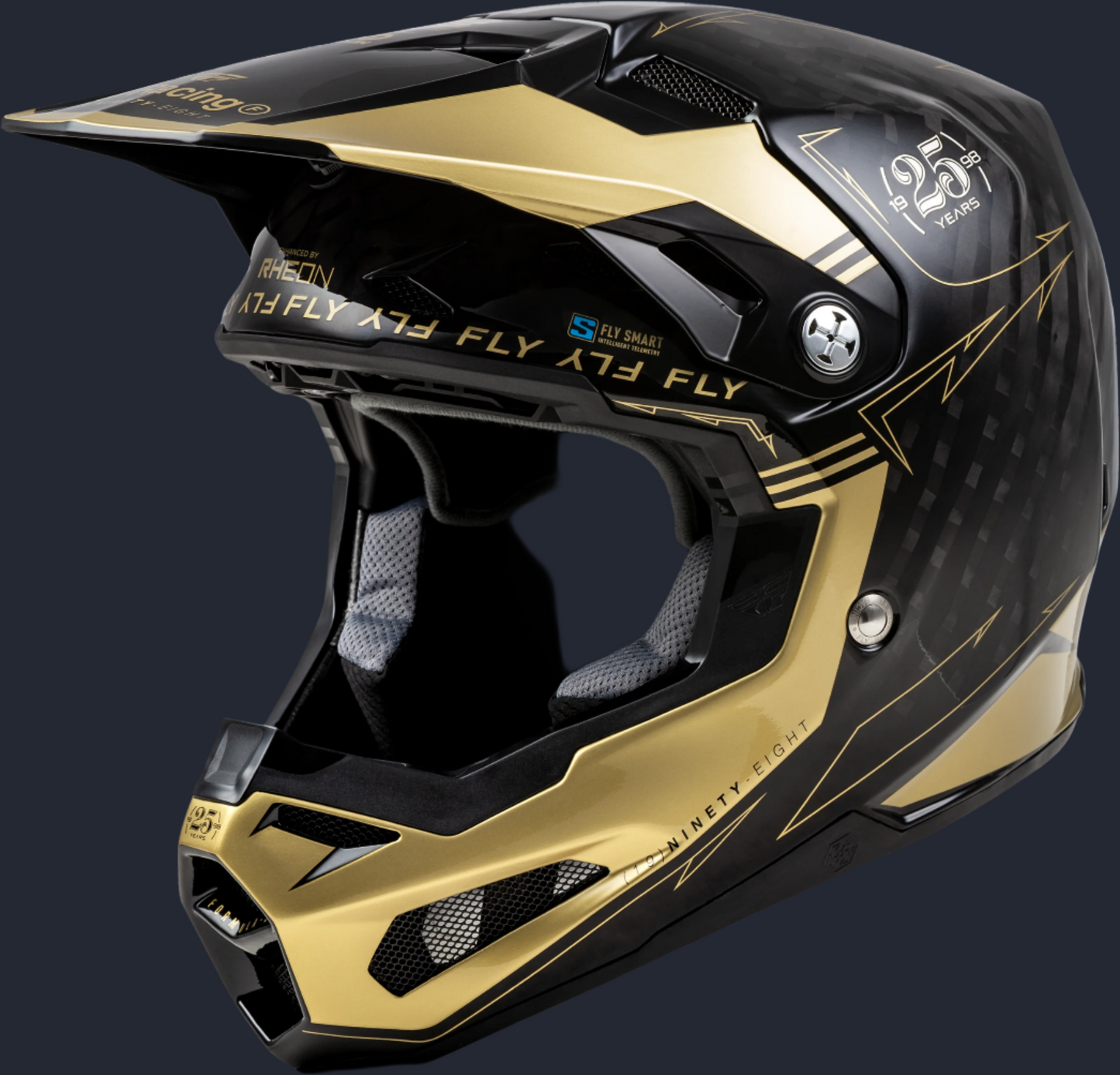 Formula S Carbon Legacy Helmet Black/Gold Xs