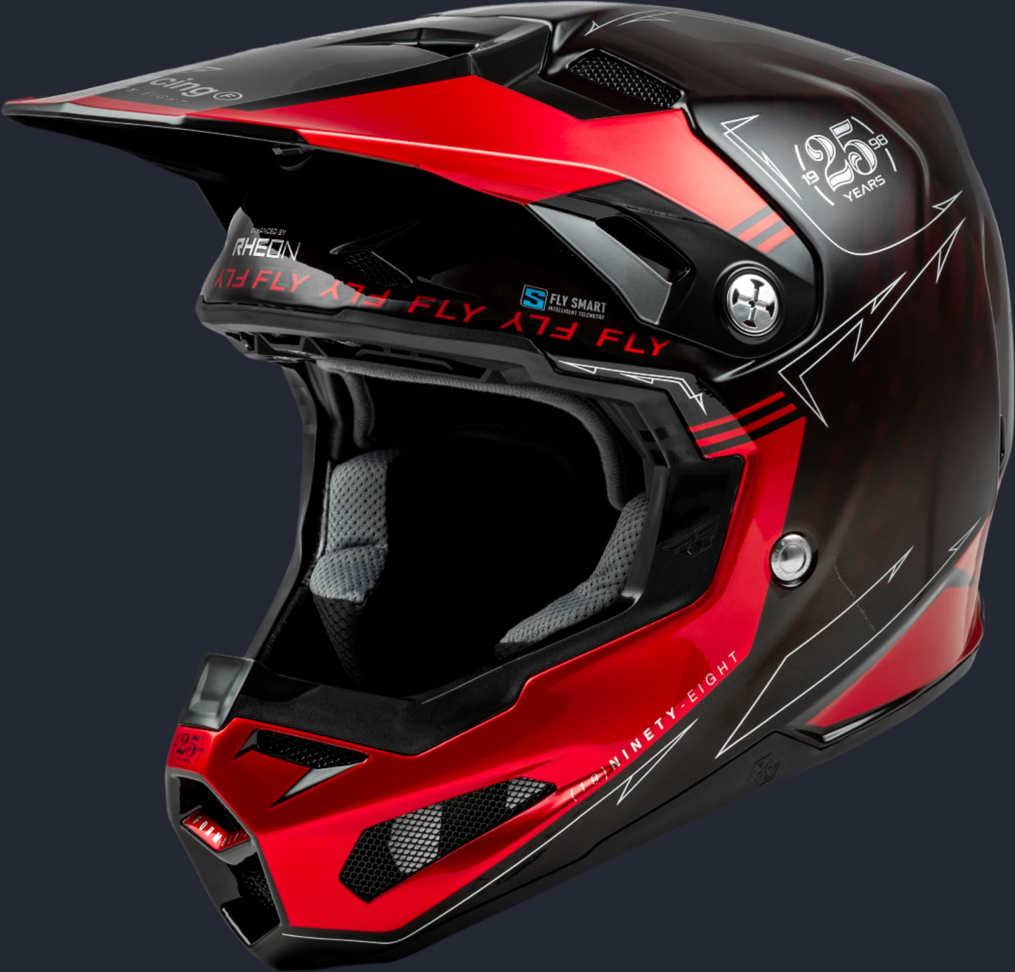 Formula S Carbon Legacy Helmet Red Carbon/Black Xs