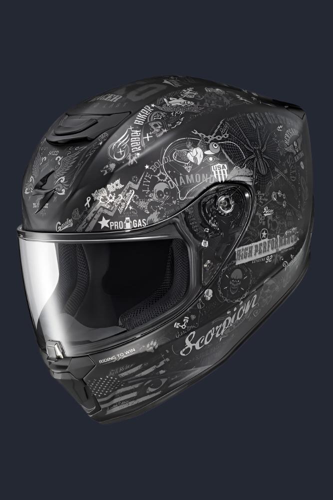 Exo R420 Full Face Helmet Shake Ii Black/White