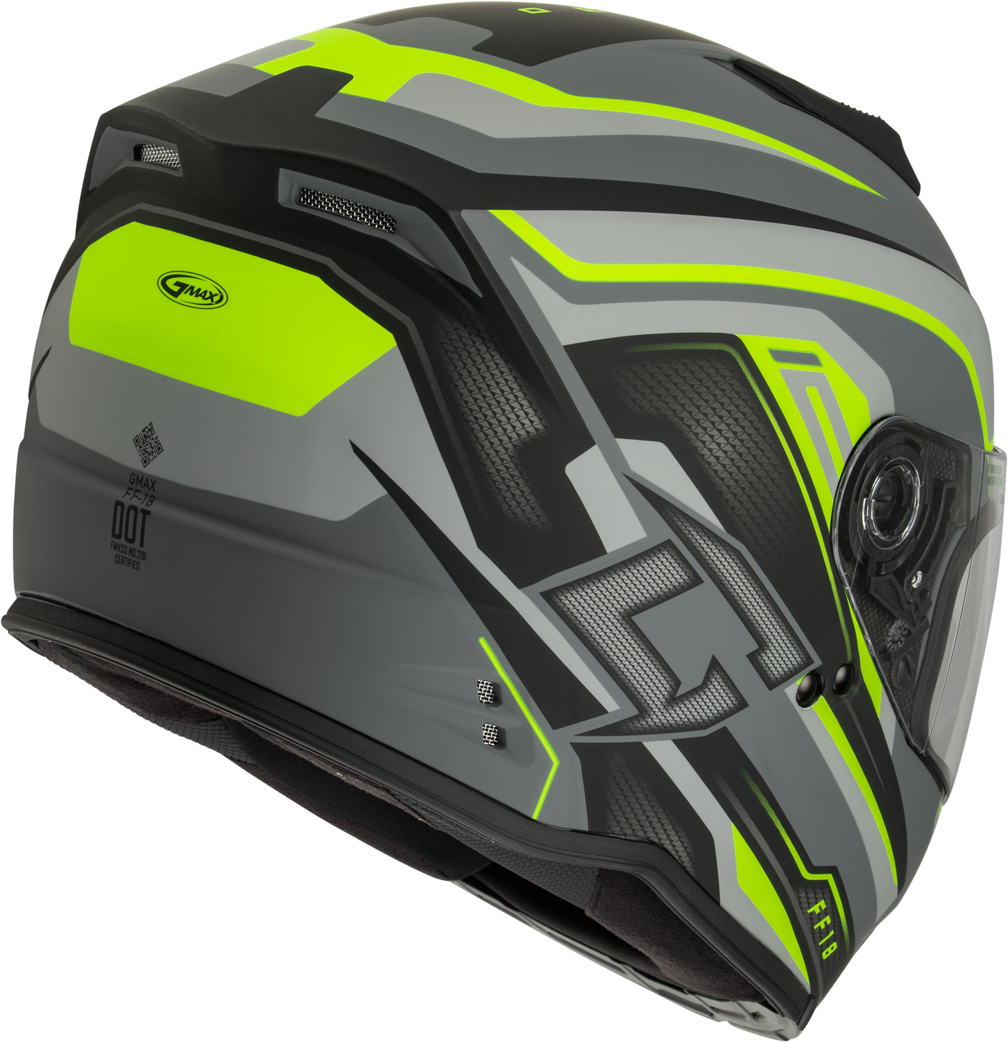 Ff 18 Drift Helmet Matte Grey/Hi Viz