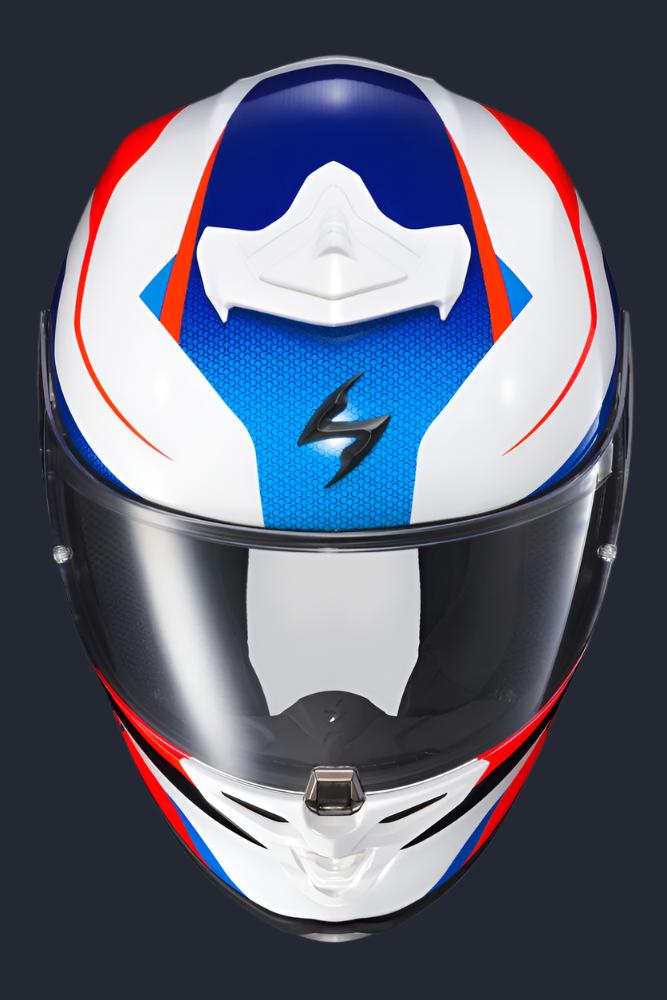 Exo R1 Air Full Face Helmet Hive Red/White/Blue
