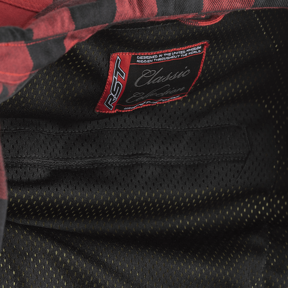 Kevlar Lumberjack Ce Shirt Red Check Textile