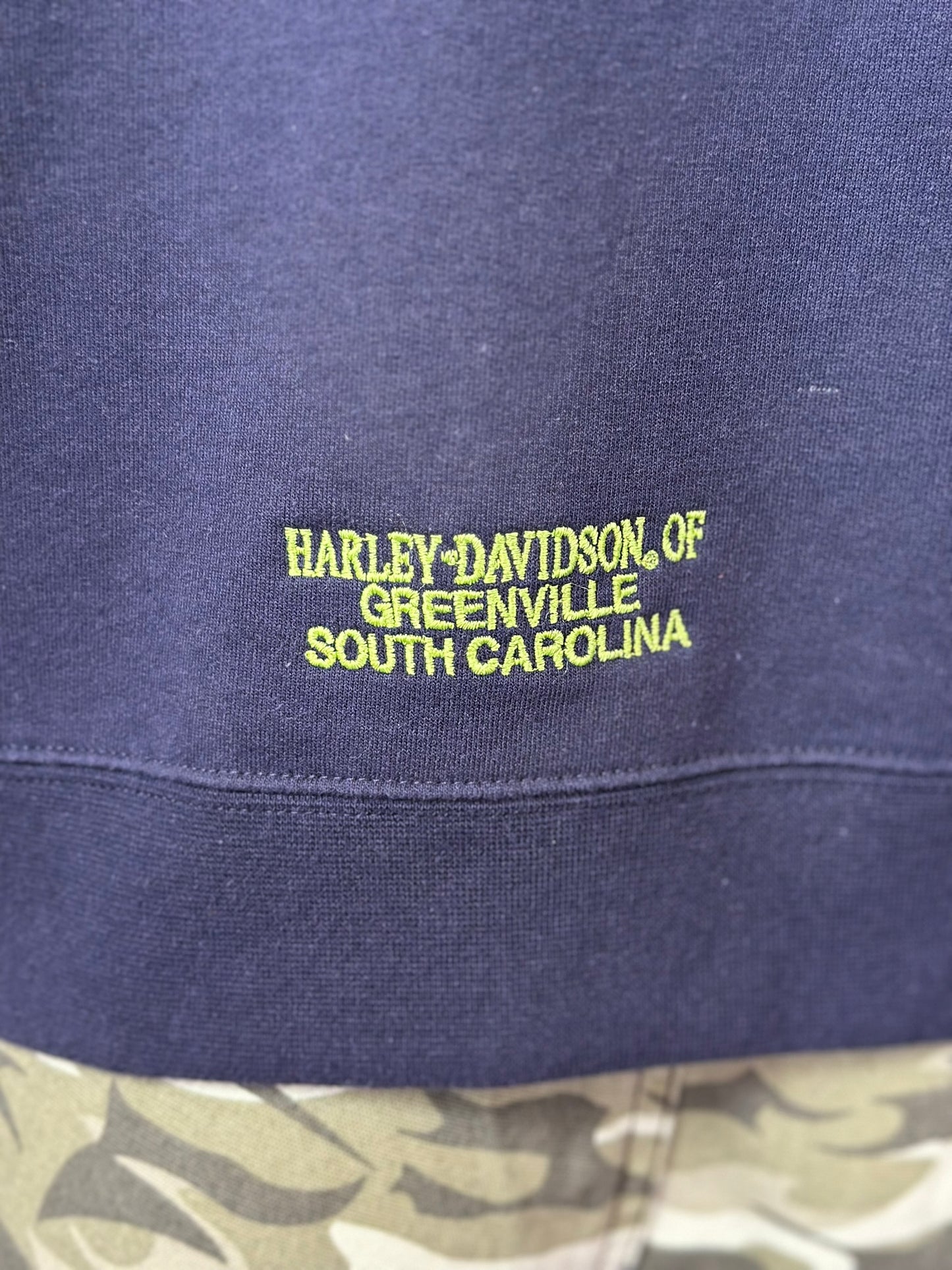 Harley Davidson Cotton/ Satin Hoody Navy