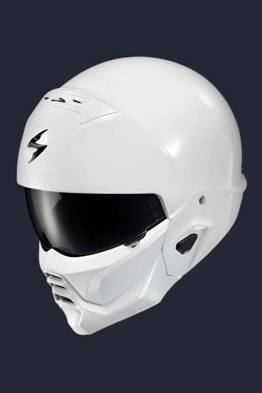Covert 2 Open Face Helmet Gloss White