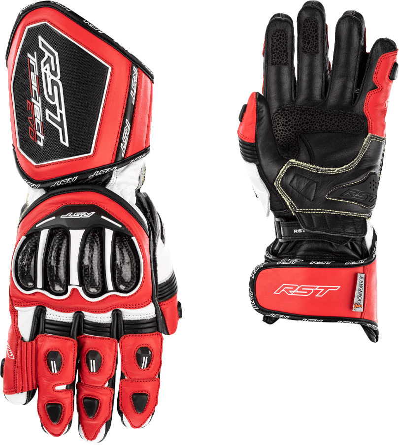 RST Tractech Evo 4 CE Glove Red/White/Black