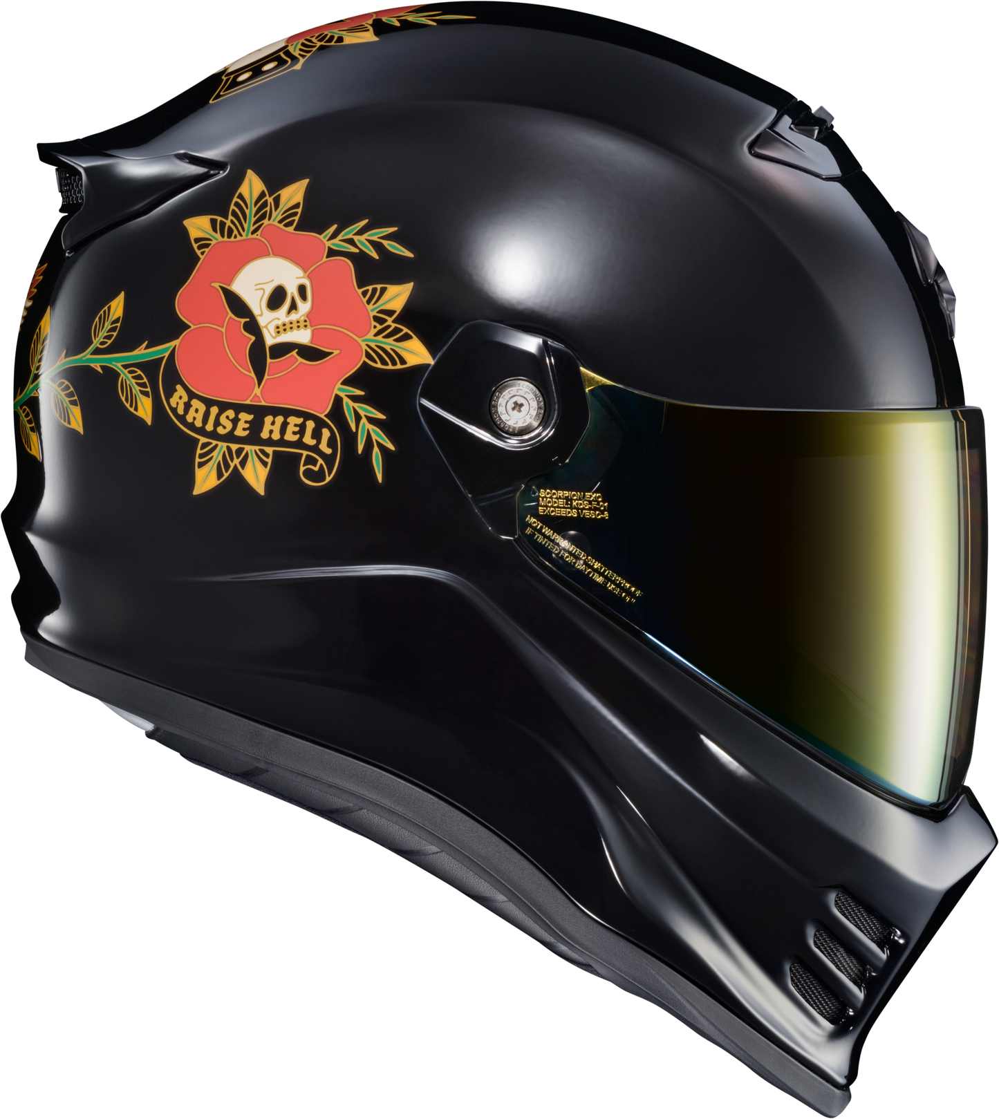 Covert Fx Full Face Helmet The Litas Gloss Black