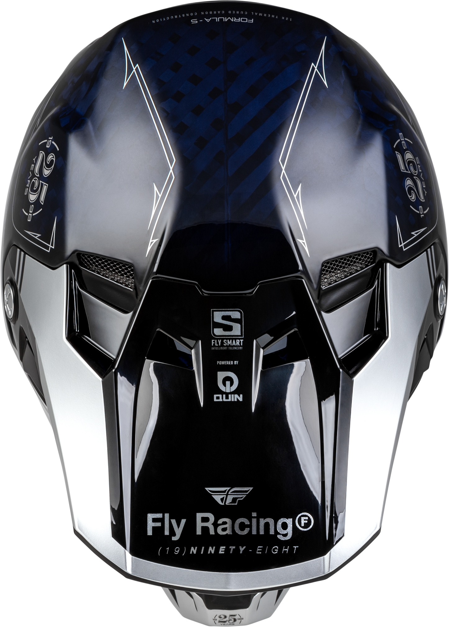Formula S Carbon Legacy Helmet Blue Carbon/Silver Xs