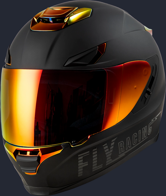 Sentinel Recon Helmet Matte Black/Fire Chrome Xs
