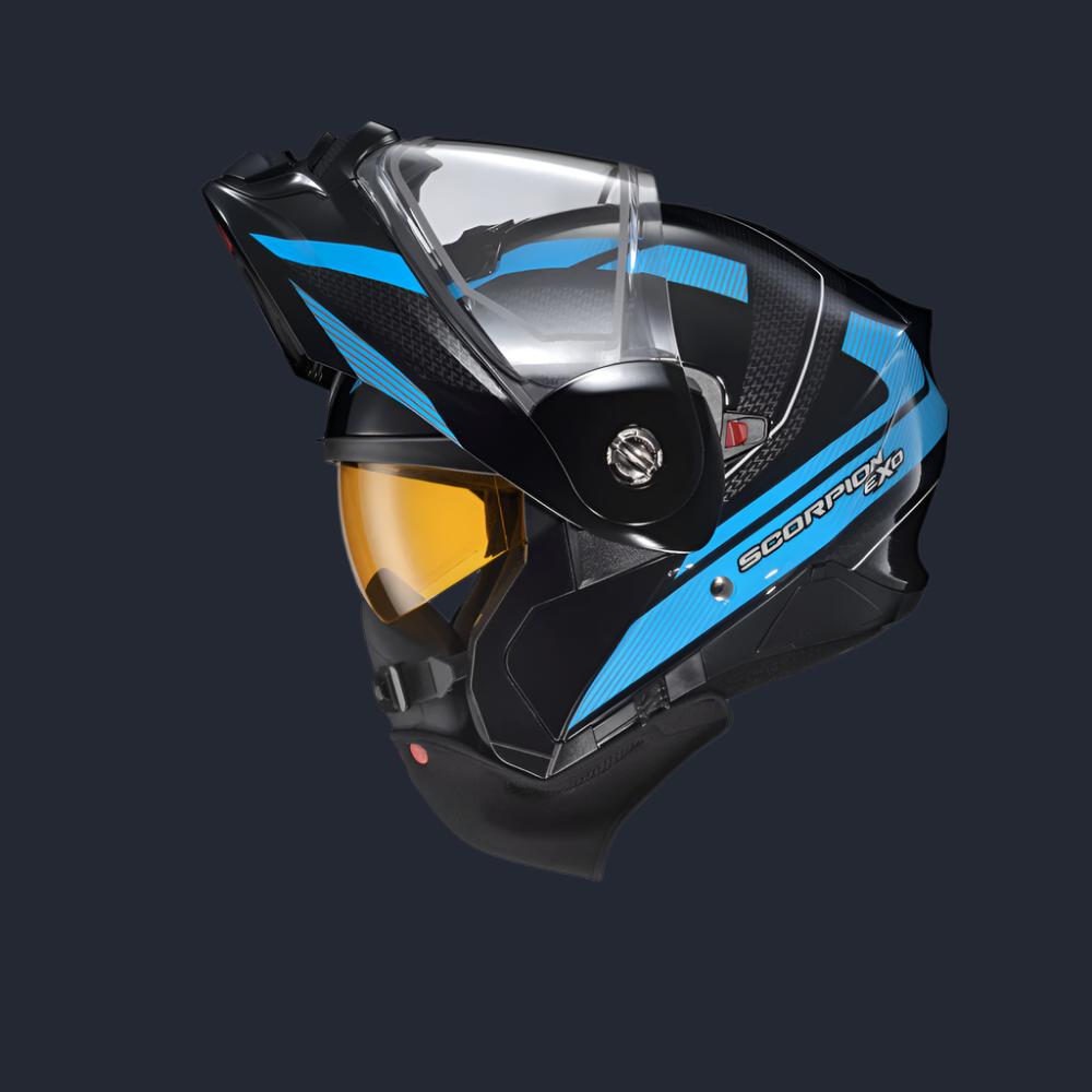 Exo At960 Cold Weather Helmet Hicks Light Blue (dual Pane)
