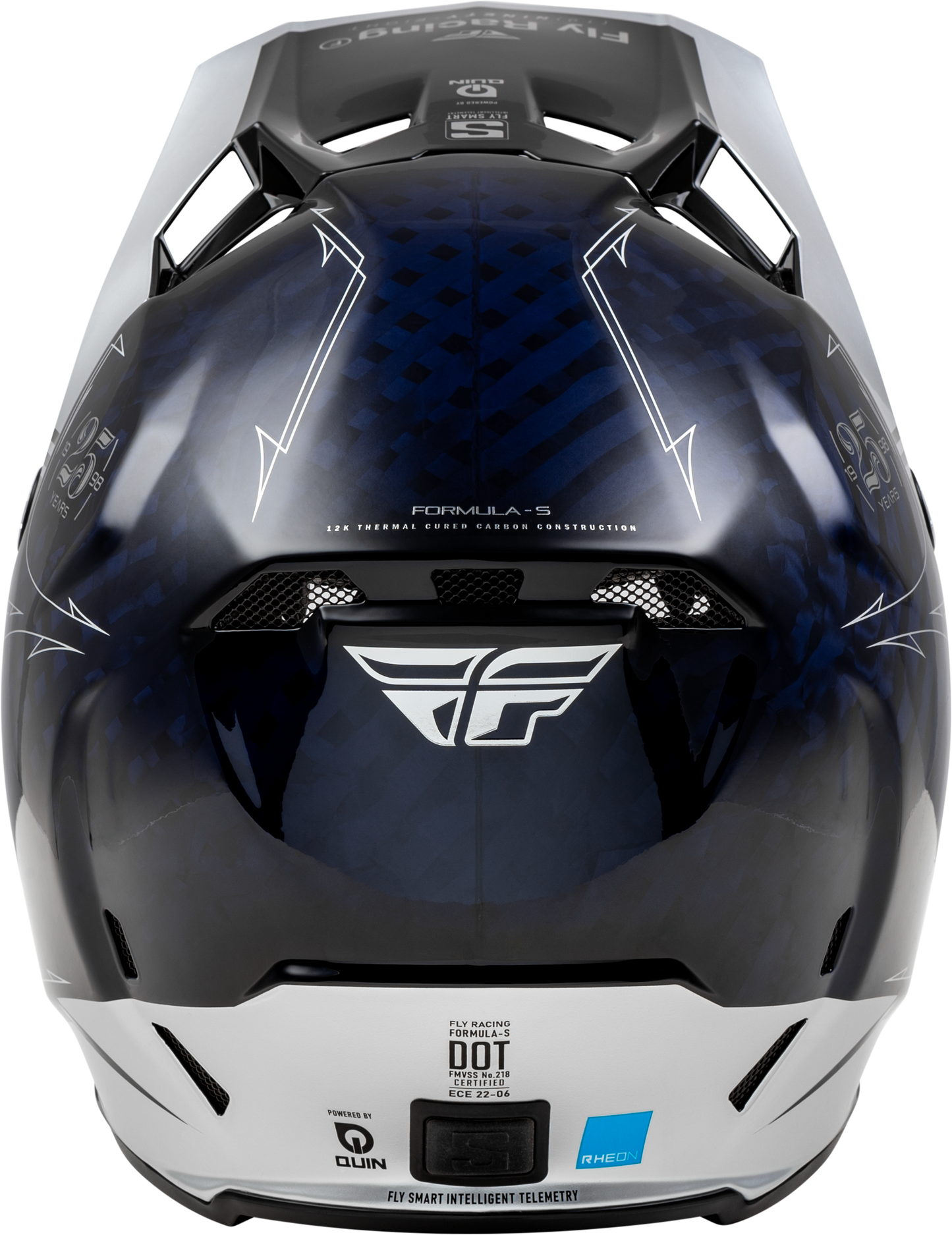 Formula S Carbon Legacy Helmet Blue Carbon/Silver Xs