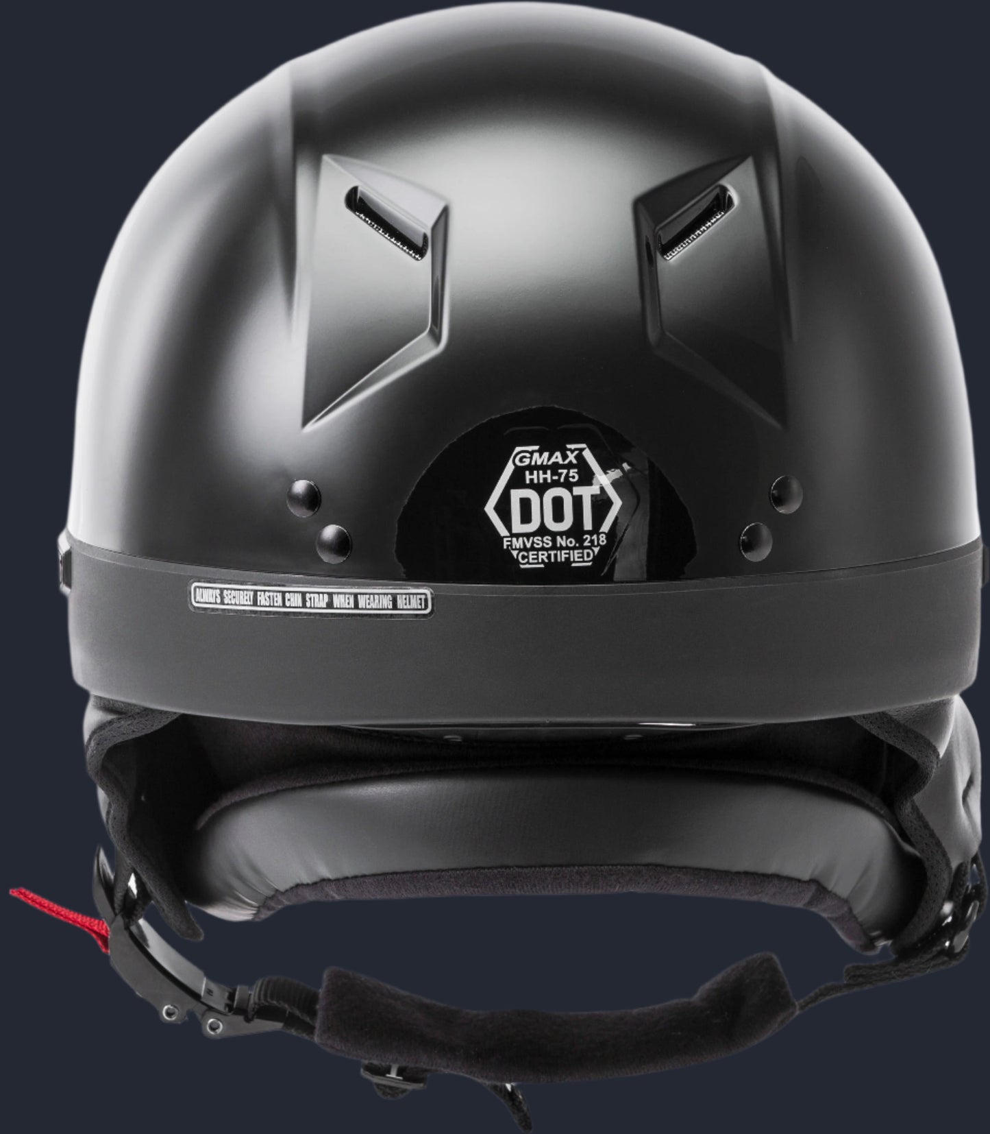 Hh 75 Half Helmet Black