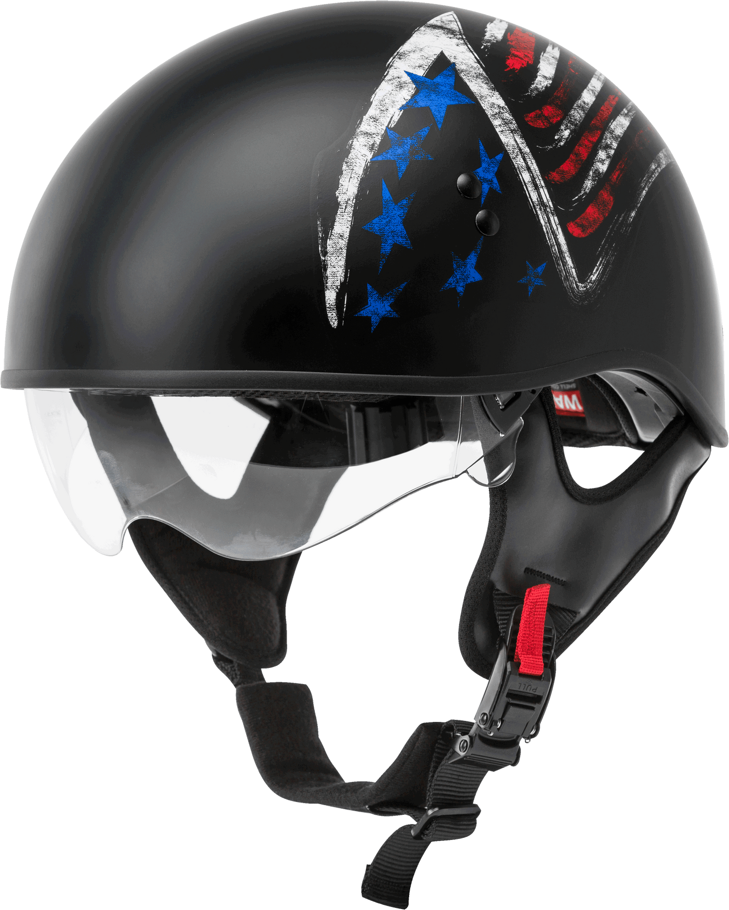 Hh 65 Half Helmet Bravery Matte Black/Red/White/Blue
