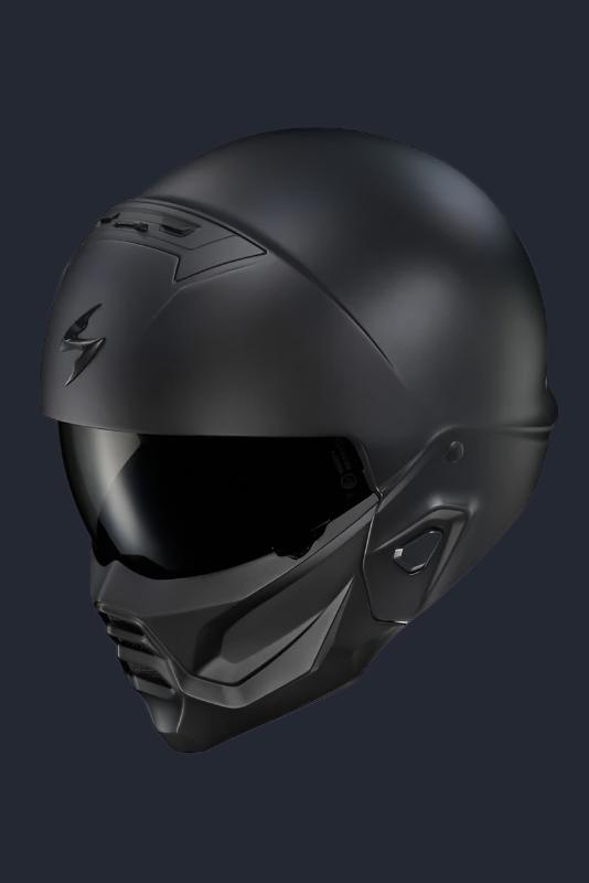 Covert 2 Open Face Helmet Matte Black