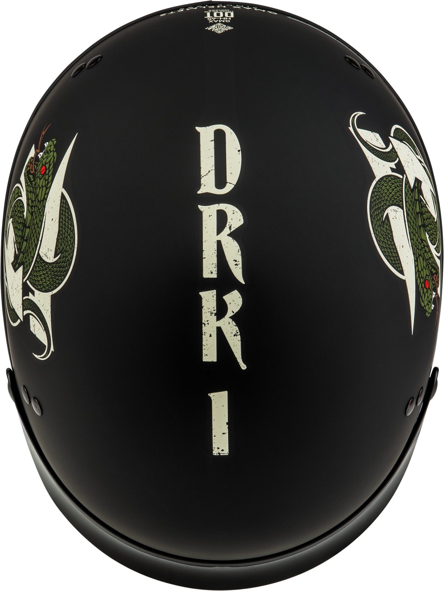 Hh 65 Drk1 Helmet W/ Peak Matte Black/Bone