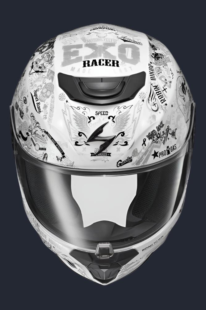 Exo R420 Full Face Helmet Shake Ii White
