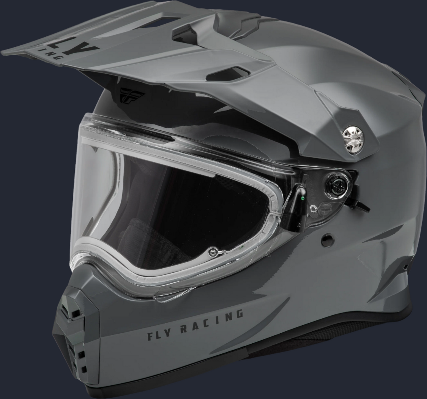 Trekker Cw Solid Helmet Elec Shld Grey Xs