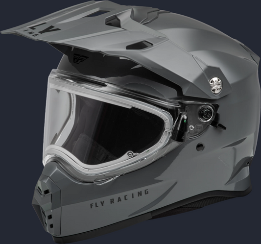 Trekker Cw Solid Helmet Elec Shld Grey Xs
