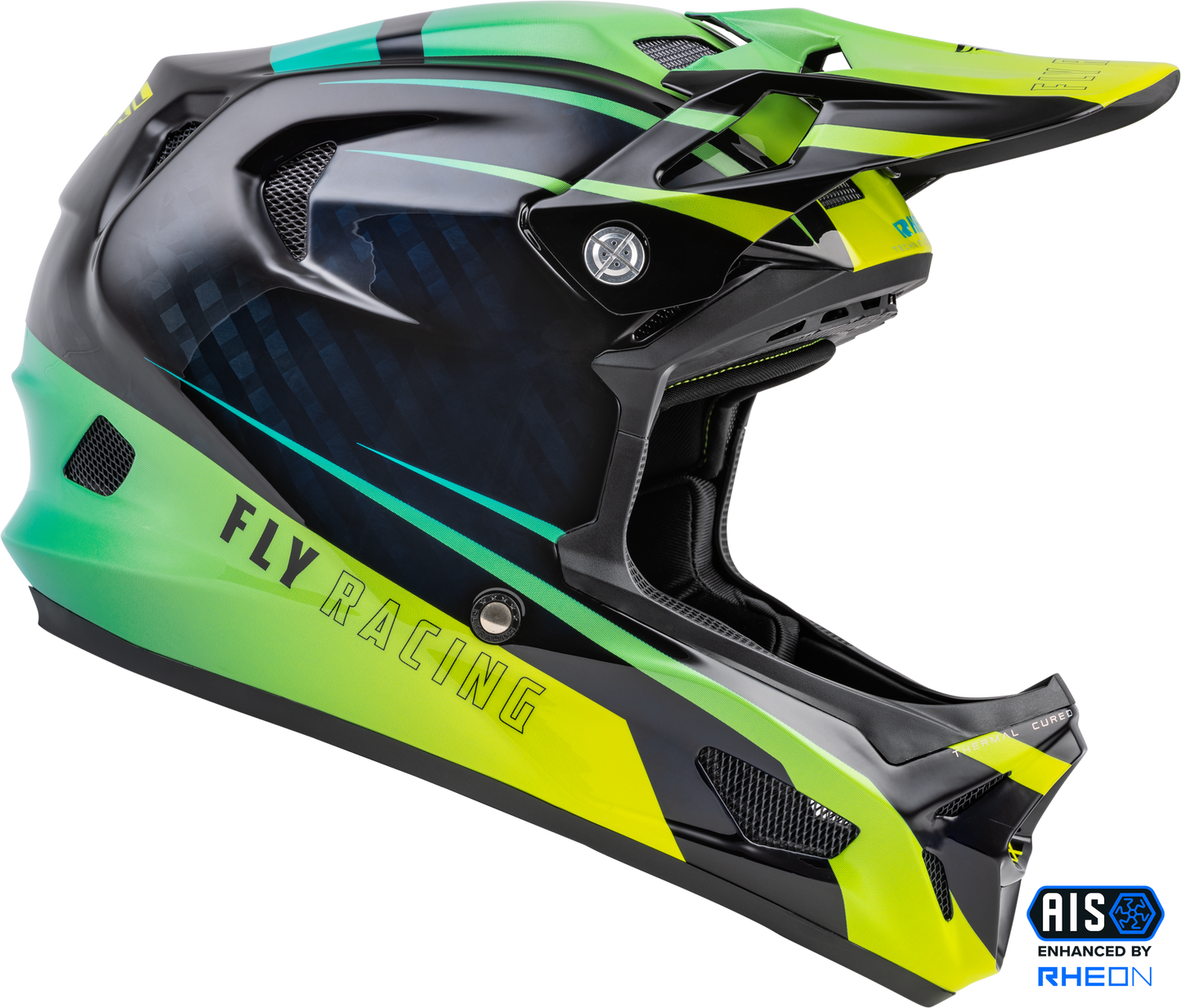 Werx-R Helmet Hi-Vis/Teal Carbon Xs
