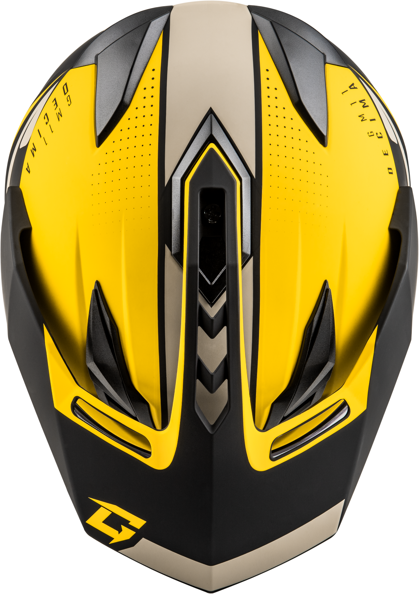 Gm 11 Decima Helmet Matte Black/Yellow/Grey