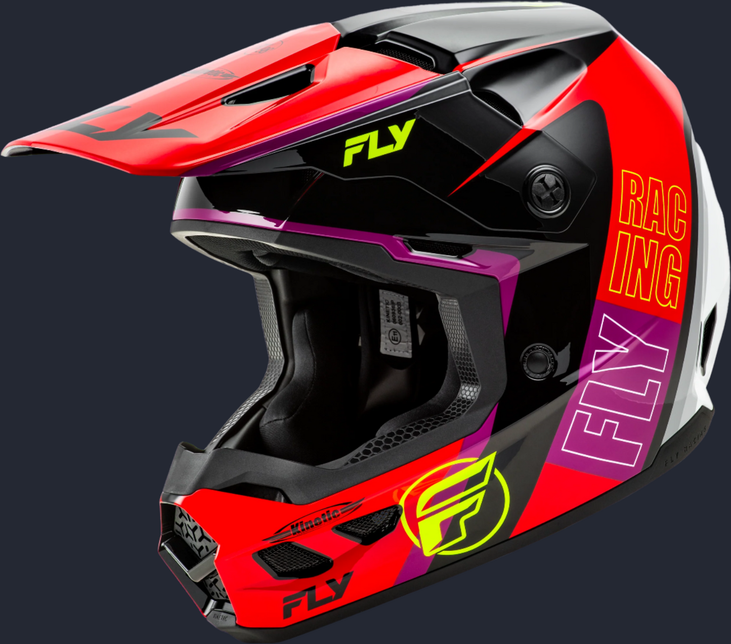 Kinetic Rally Helmet Red/Black/White Xs