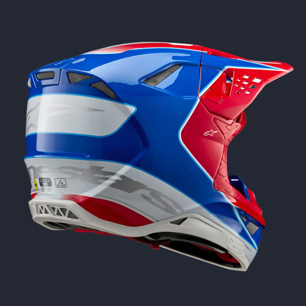 Supertech S-M10 Bale Helmet Bright Red/Blue Glossy Xs