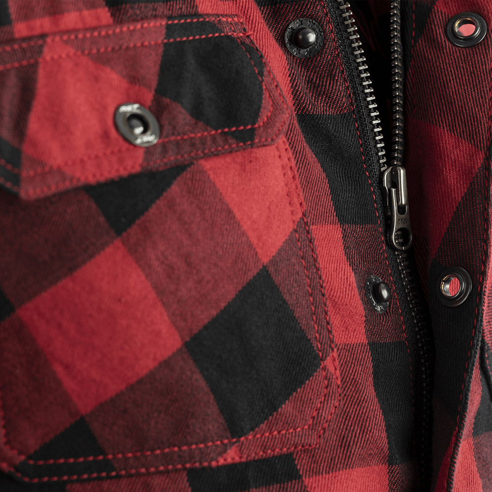 Kevlar Lumberjack Ce Shirt Red Check Textile