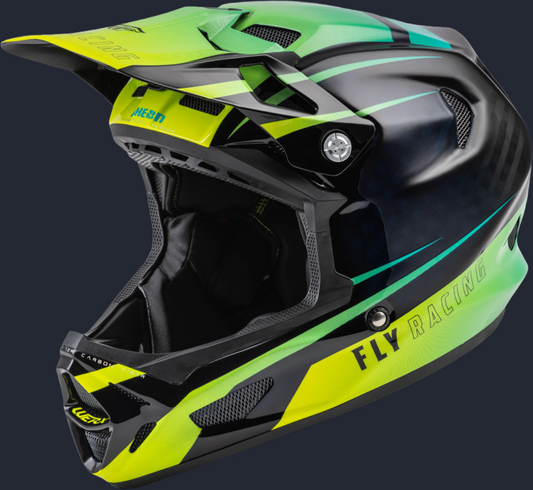 Werx-R Helmet Hi-Vis/Teal Carbon Xs