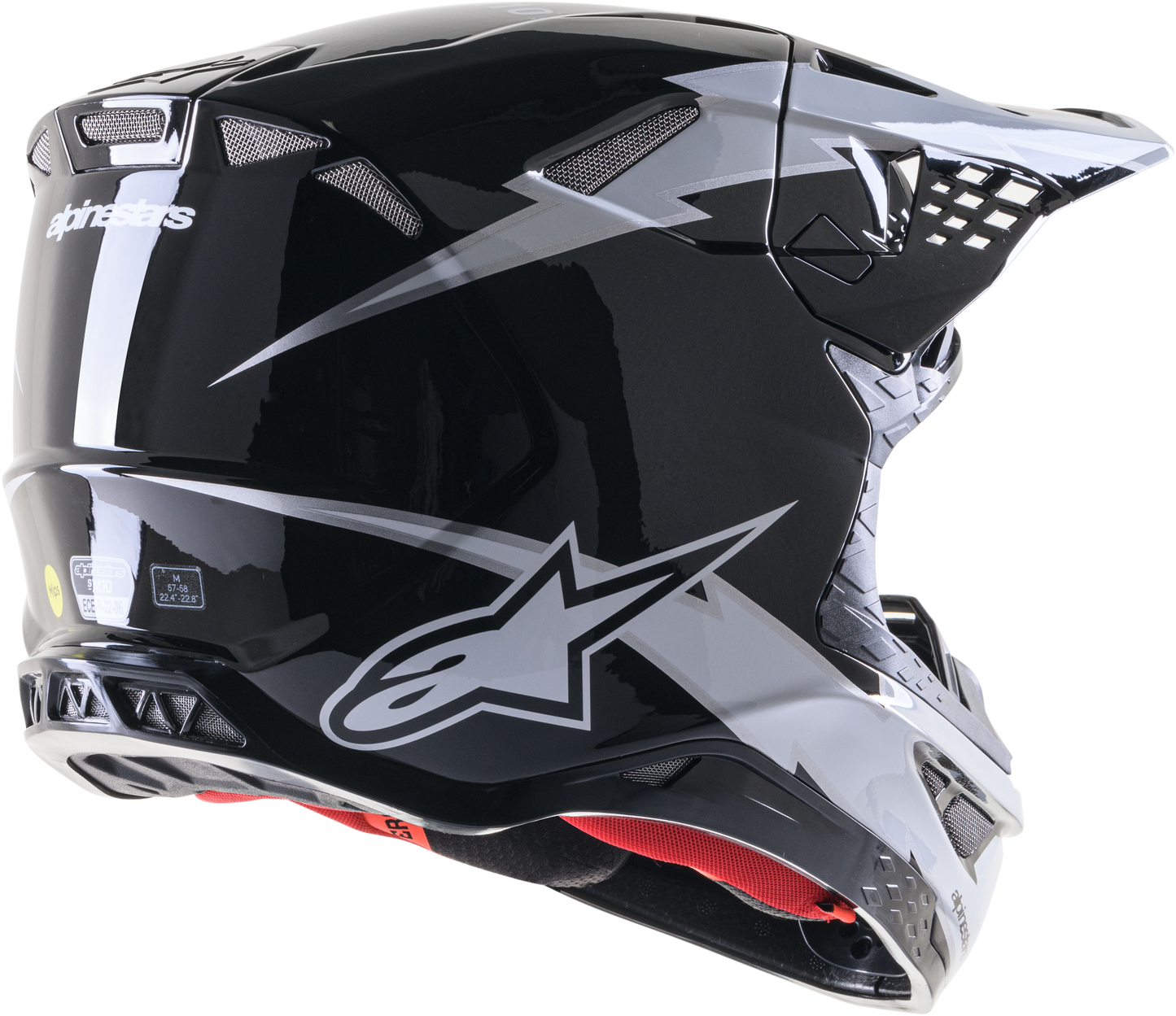 Supertech S-M10 Ampress Helmet Black/White Matt Xs