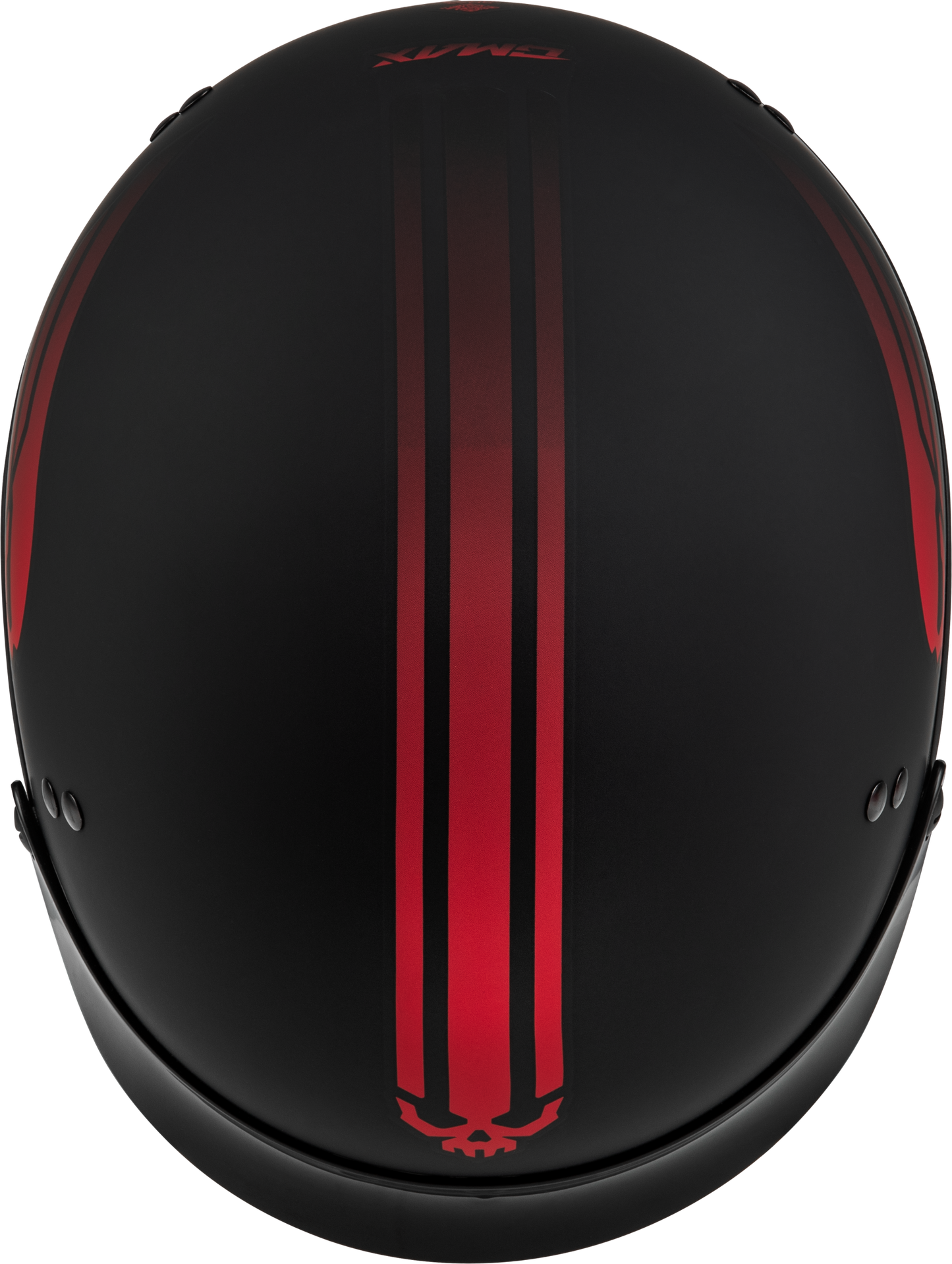 Hh 65 Retribution Helmet W/Peak Matte Black/Red