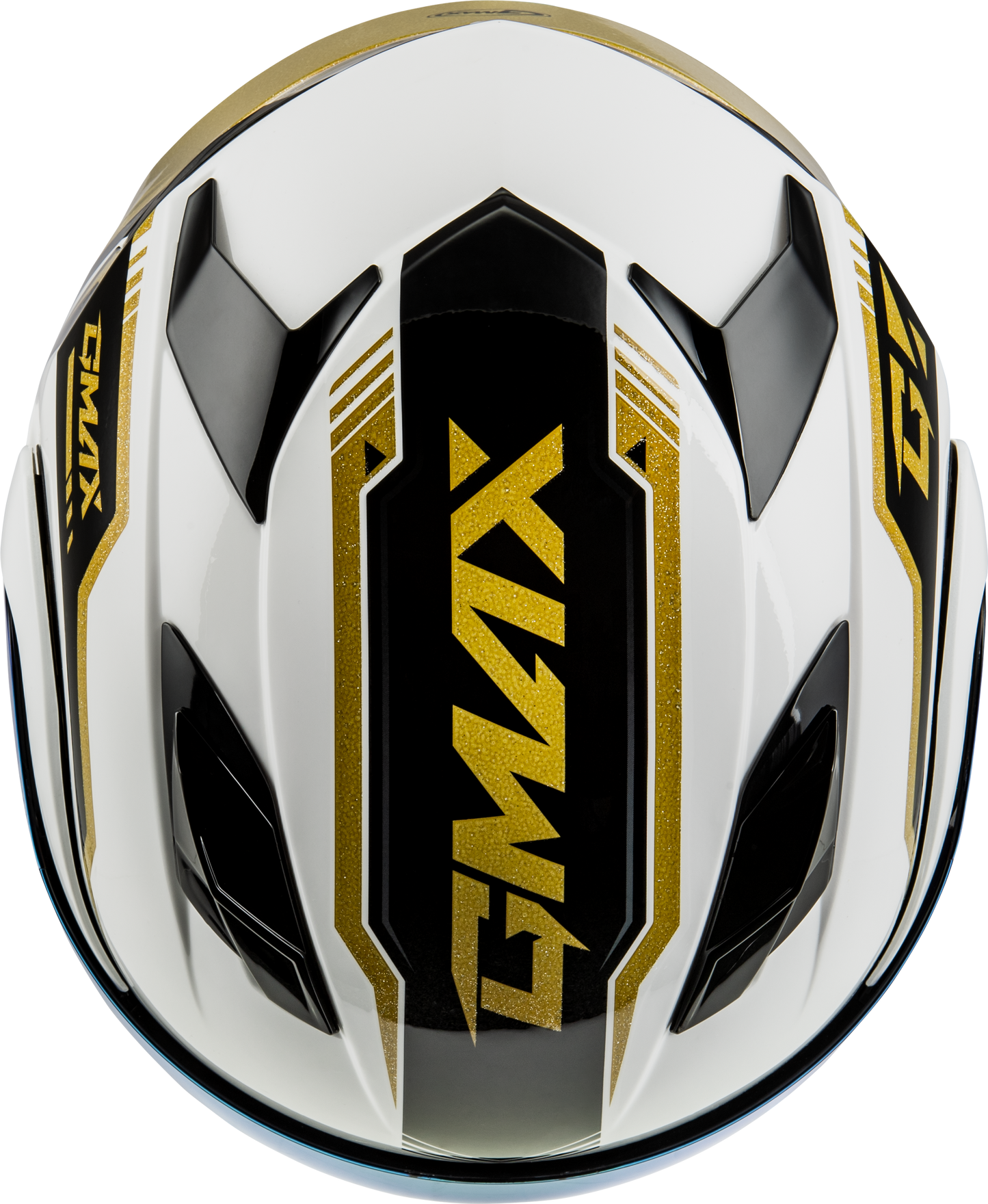 Md 01 Volta Helmet White/Gold/Black Metallic