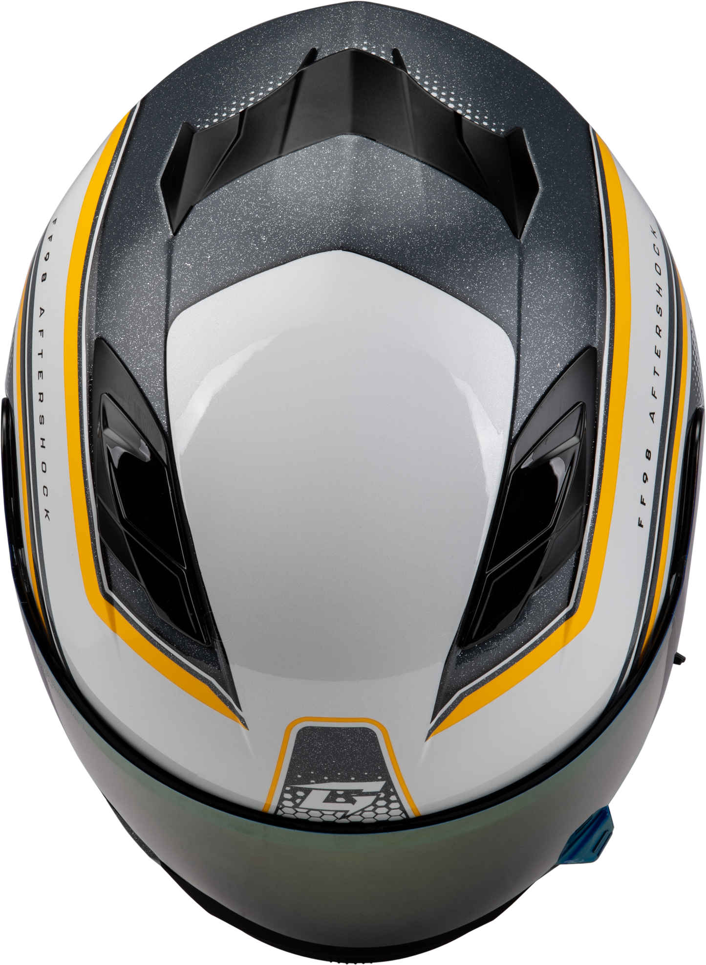 Ff 98 Aftershock Helmet White/Metallic Silver