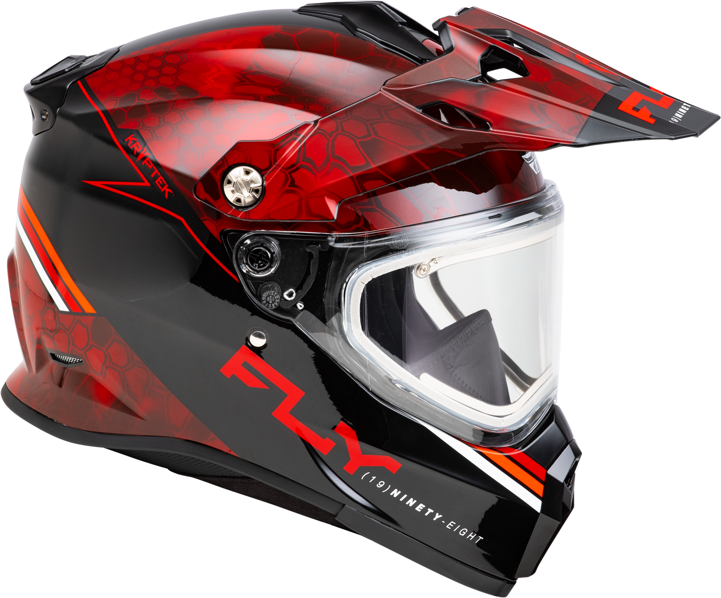Trekker Cw Conceal Helmet Elec Shld Red/Black Xs