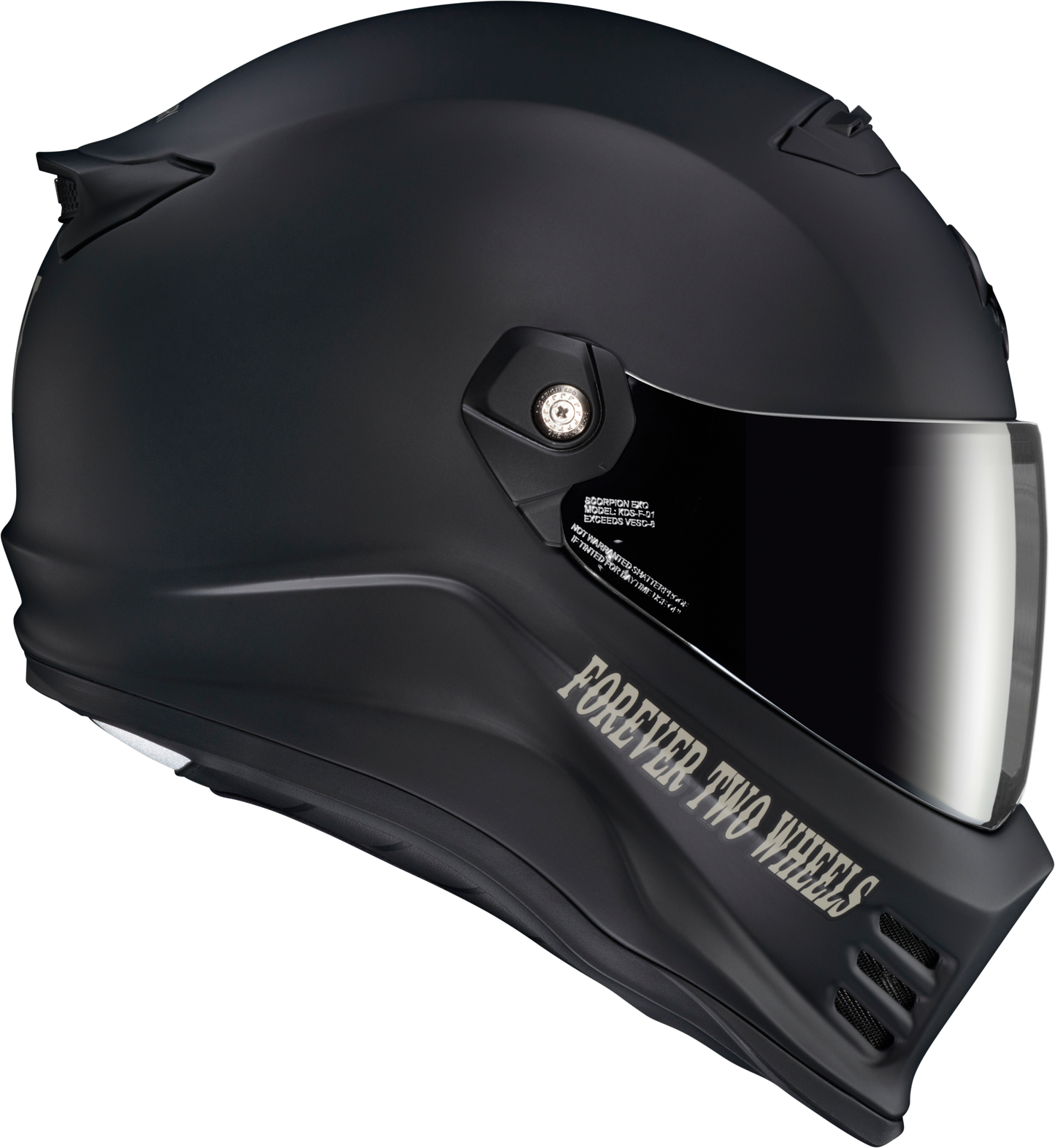 Covert Fx Full Face Helmet Vtwin Visionary Matte Black