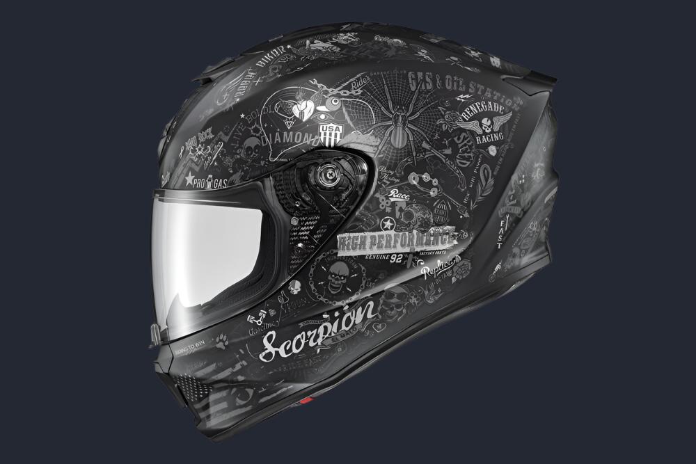 Exo R420 Full Face Helmet Shake Ii Black/White