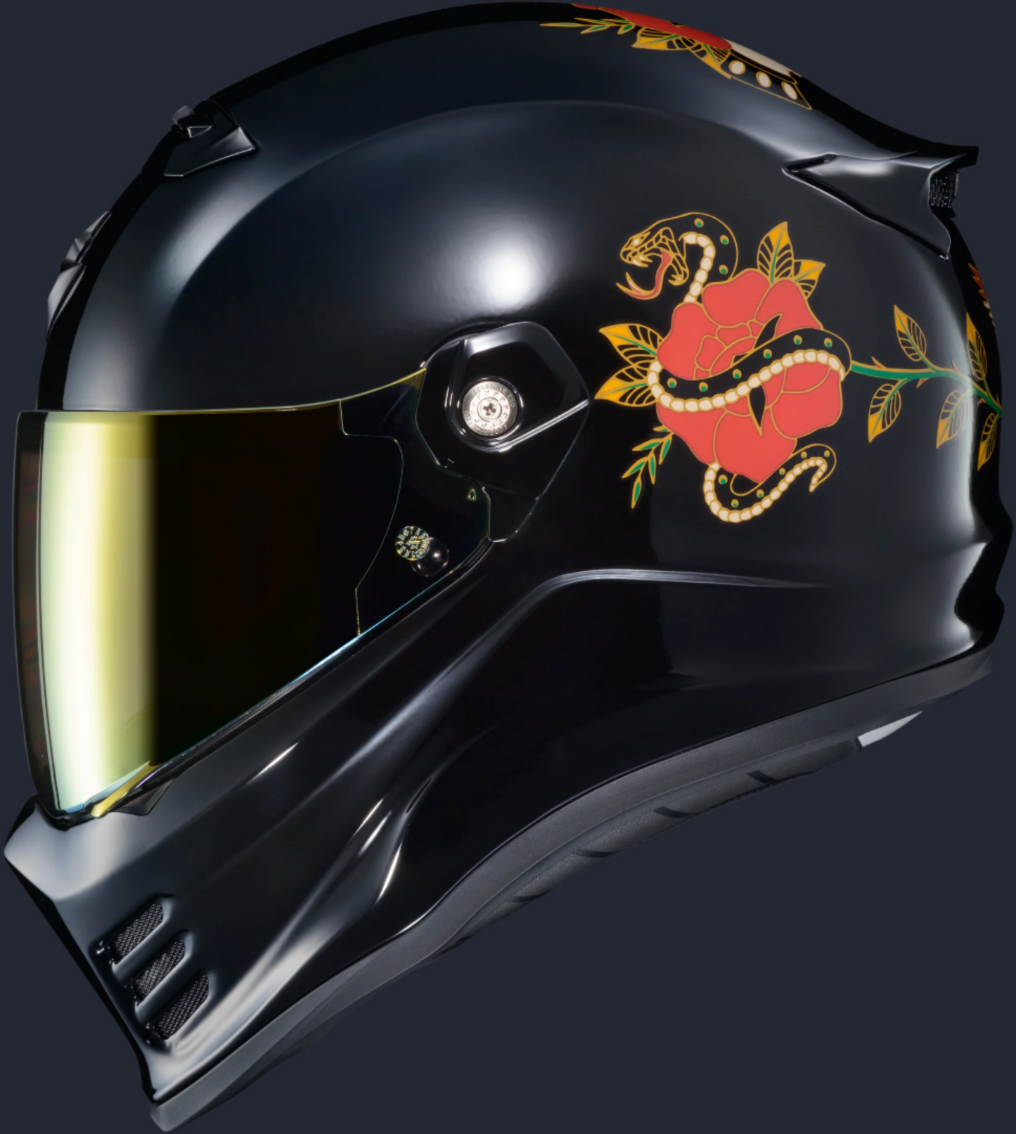 Covert Fx Full Face Helmet The Litas Gloss Black