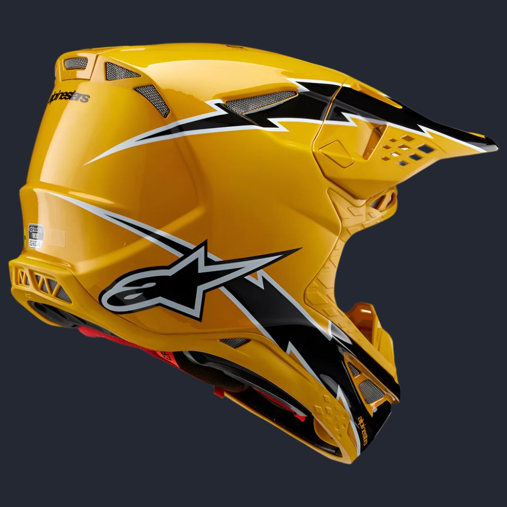 Supertech S-M10 Ampress Helmet Black/Orange Glossy Xs