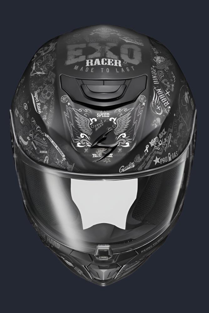 Exo R420 Full Face Helmet Shake Ii Black/White