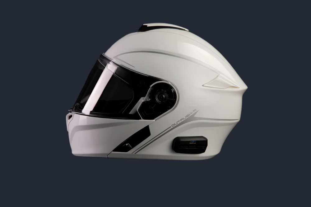 Outrush R Flip Up Helmet Glossy White