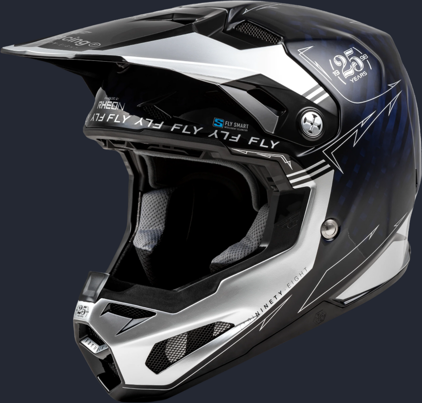 Formula S Carbon Legacy Helmet Blue Carbon/Silver Xs