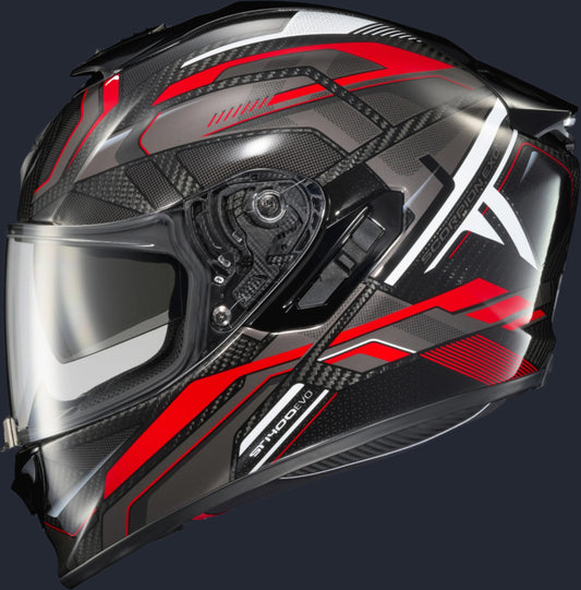 Exo St1400 Evo Carbon Helmet Hex Gloss Red