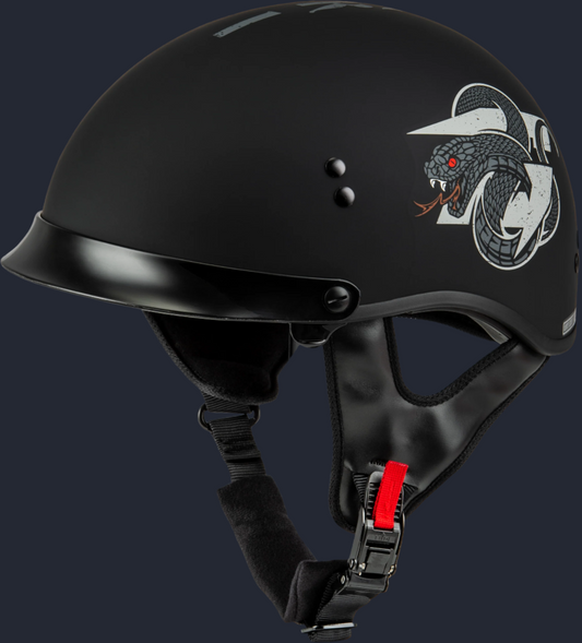 Hh 65 Drk1 Helmet W/ Peak Matte Black/Grey