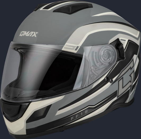 Ff 18 Drift Helmet Matte Grey/Silver/Black