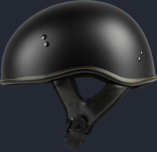 .357 Solid Half Helmet Matte Black