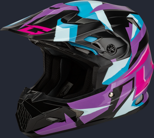 Mx 96 Splinter Helmet Black/Purple/Blue