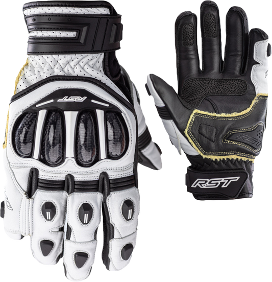 RST Tractech Evo 4 Short CE Glove White/White/Black