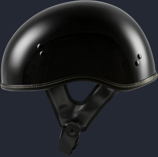 .357 Solid Half Helmet Gloss Black